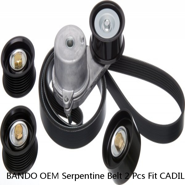 BANDO OEM Serpentine Belt 2 Pcs Fit CADILLAC,CHEVROLET, GMC V8 6.0L Alt 105 Amp  #1 small image
