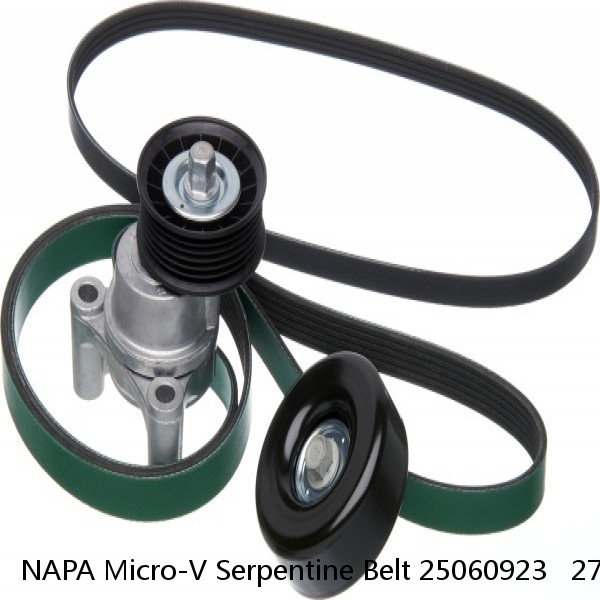 NAPA Micro-V Serpentine Belt 25060923   27/32” x 92-7/8” #1 small image