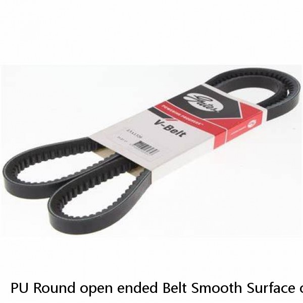 PU Round open ended Belt Smooth Surface orange color Drive Belt #1 small image