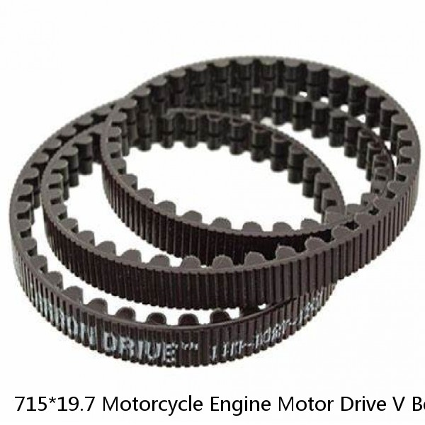 715*19.7 Motorcycle Engine Motor Drive V Belt Metric Power Transmission Rubber Motor V-belt For Gates Original Belt #1 small image