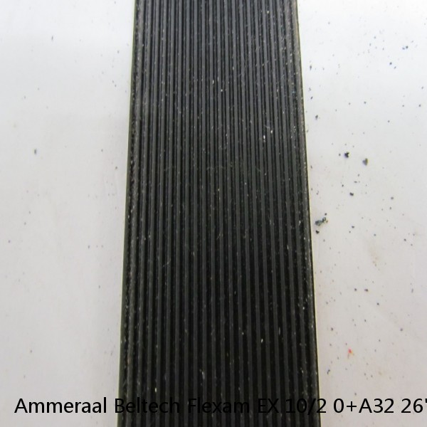 Ammeraal Beltech Flexam EX 10/2 0+A32 26" Ribbed 2 Ply Conveyor Belt 328" #1 small image