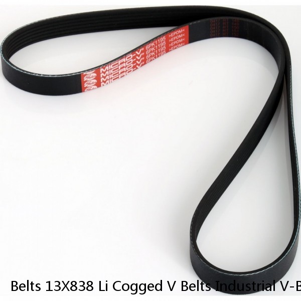 Belts 13X838 Li Cogged V Belts Industrial V-Belt Rubber High Quality Transmission Teeth Belts