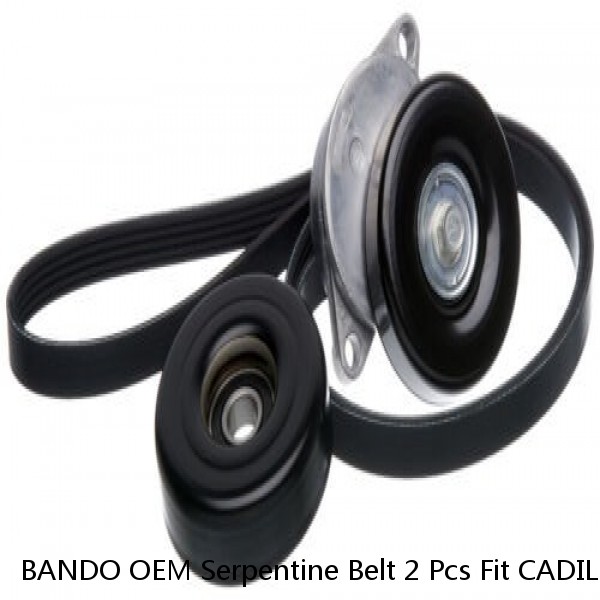 BANDO OEM Serpentine Belt 2 Pcs Fit CADILLAC,CHEVROLET, GMC V8 6.0L Alt 105 Amp #1 image