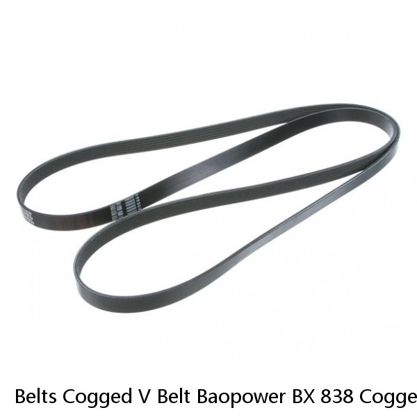 Belts Cogged V Belt Baopower BX 838 Cogged V Belts Industrial V-Belt Rubber High Quality Transmission Teeth Belts #1 image